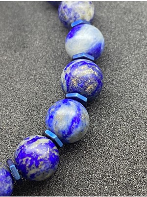 Humayla Lapis Lazuli Doğal Taş Bileklik 8mm Mühürlü