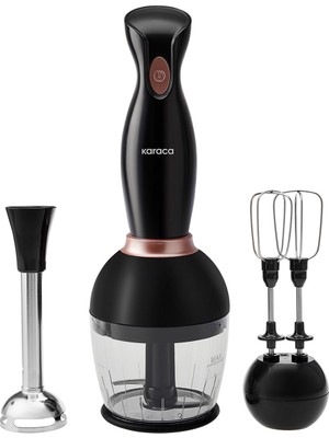 Karaca Pro-Midi El Tipi Blender Seti 1000W 1 lt Kapasite Fonksiyonlar ile Kullanım Kolaylığı
