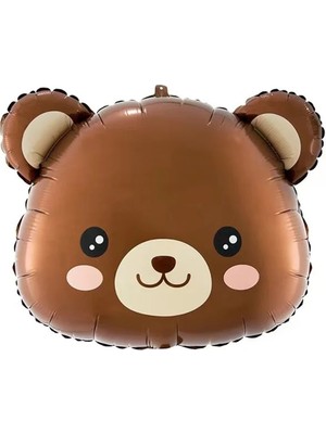 Kidspartim Ayı Kafa Folyo Balon 61X58 cm