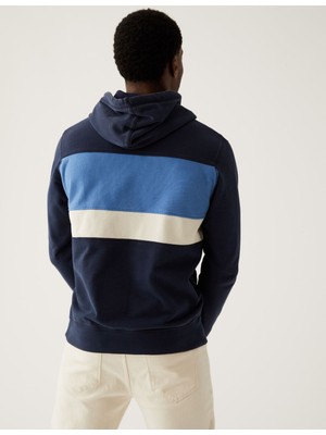 Marks & Spencer Saf Pamuklu Kapüşonlu Sweatshirt