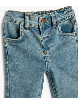 Koton Kot Pantolon Cepli Beli Lastikli - Regular Jean