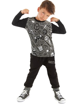 MSHB&G Gamer Erkek Çocuk T-Shirt Pantolon Takım