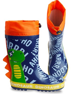 Denokids Renkli Dinozorlar Erkek Çocuk Yağmur Botu