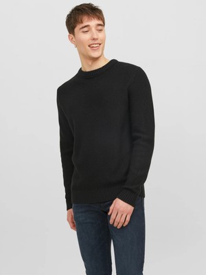 Jack & Jones Erkek Bisiklet Yaka Örme Sweatshirt - 12243116