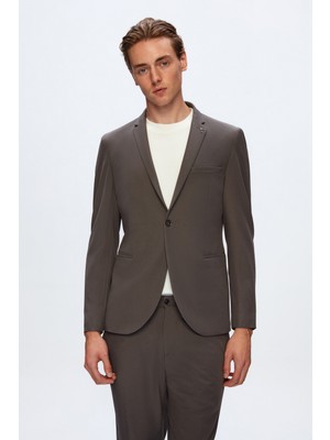 Tween Slim Fit Gri Düz Takim Elbise 9TF05KV05513M
