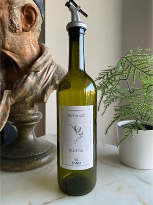 Favori Mutfak 750 ml Cam Zeytinyağı Şişesi Yağdanlık 1 Adet