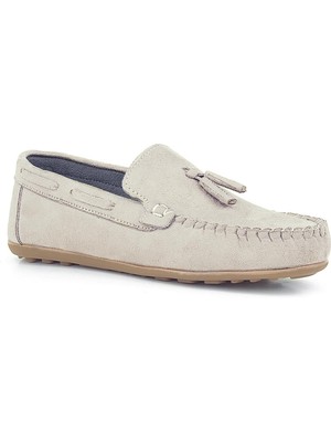 Rakerplus Vizon Renk Süet Erkek Mokasen Ayakkabı