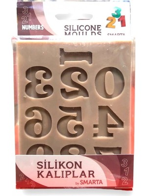 Hobi Market Art Silicone Moulds Silikon Epoksi,hamur ve Polimer Kil Kalıbı Numbers