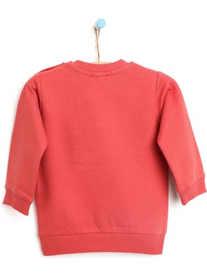 Hello Baby Hellobaby Basic Kalp ve Çiçek Desenli Sweatshirt Kız Bebek