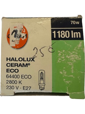 Osram 64400 Halolux Ceram 2800K Sarı Işık 70W E27 Duylu