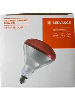 Osram Ledvance 250W Infrared Ampul BR40 E27 Isıtıcılı Lamba Kırmızı Işık