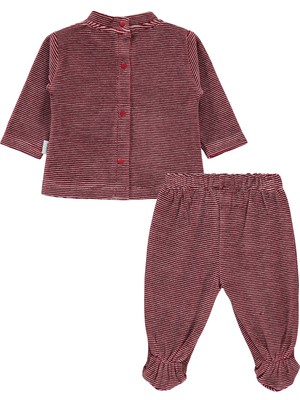 Mini Damla  Bebek Takım 0-6 Ay Bordo