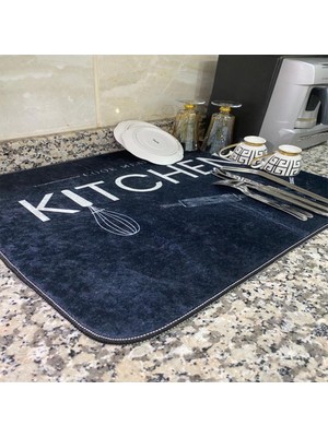Aymira Home Aymirahome Bulaşik Kurutma Matı Kurulama Kurutma Örtüsü Tezgah Üstü Bulaşıklık 40X50CM Yıkanabilir MAT05