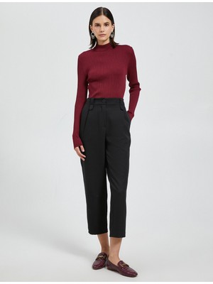 Koton Yarım Balıkçı Yaka Kazak Ribanalı