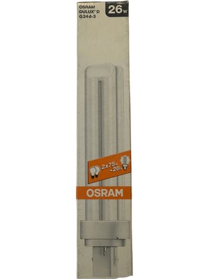 Osram Dulux D 26W 827 2700K Sarı Işık 2 Pinli G24D-3 Duylu (2 Adet)