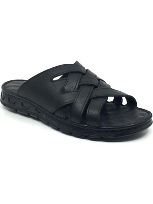 Taşpınar Ayakkabı   Deri Tam Ortopedik Erkek Yazlık Rahat Terlik 40-45