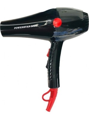 Powerstar 3000 2500 W Profesyonel Kuaför Tipi Fön Makinası Hız Ayarı ve Difüzör ile