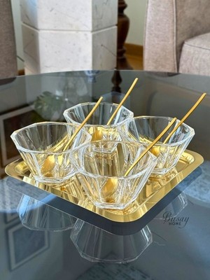 Paşabahçe 6'lı Nude Reflection Serisi Kristal Cam Kase, Sunumluk, Çerezlik, Sunum Kasesi, Servis Kasesi