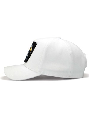 BlackBörk V1 Kids Baseball Sincap - 3 Kod Logolu  Beyaz Çocuk Şapka (Cap)