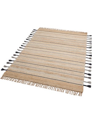 Eko Halı Ech 05 Natural Grey El Dokuma Doğal Hasır Jüt Halı Kilim