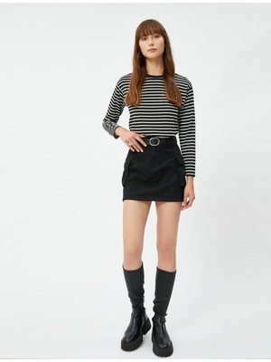 Koton Uzun Kollu Tişört Bisiklet Yaka Basic