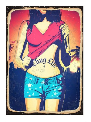 Bedeko Thug Life Dekoratif Mdf Tablo