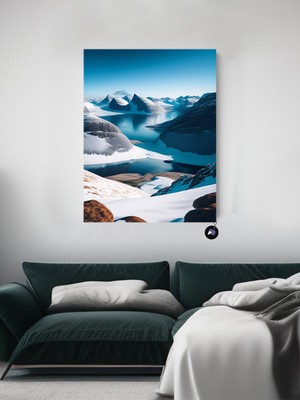 Postermanya Nordik Dağları Iskandinav Tarzı Poster