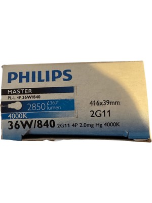 Philips Master Pl-L 36W 840 4000K Gün Işığı 4 Pinli 2G11 Duylu