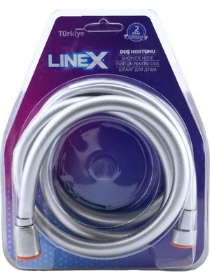 Linex 360 Derece Renkli Pvc Kıvrılır Esnek Kopmaz Fiskiye Duş Hortum Banyo Hortumu 1.5 Metre