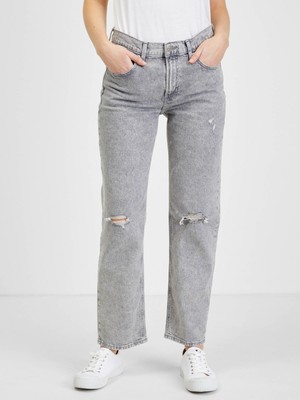 Gap Mid Rise Destructed '90S Loose Washwell™ Jean Pantolon