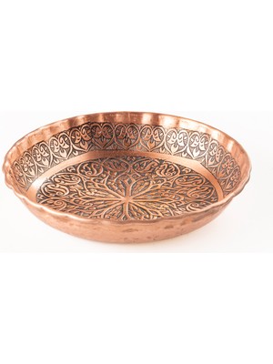 Dmt Copper Home Bakır Çerezlik Kuruyemiş Sunumluk 14 cm x 2,5 cm