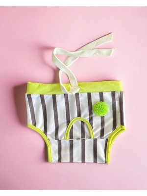 Kemique Lime Fuzz Kemique's Secret Kedi Iç Çamaşırı Regl Külot Don