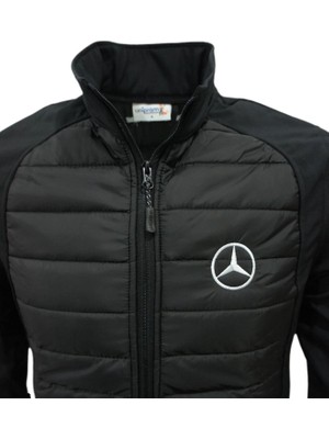 Uniprom Mercedes Mont Softshell-Ray Desen Likralı Siyah 5 Cepli - Erkek