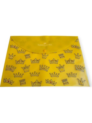 Faber-Castell Desenli Çıtçıtlı Dosya