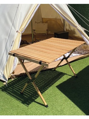 Campout Katlanır Ahşap Masa
