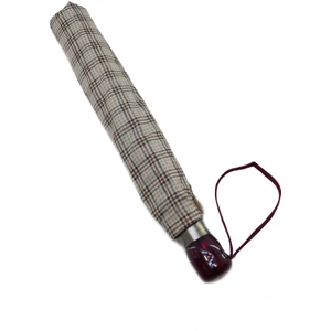 Snotline-April Bayan Şemsiye Otomatik Açılır 10TELLI Kapalı Boyut 40 cm 95 cm Çap Yeşil Ekose