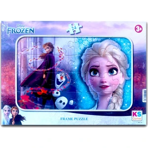 Disney Frozen Karlar Ülkesi Elsa Lisanslı Frame Puzzle/yapboz 24 Parça