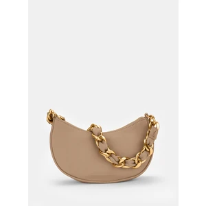 Les Visionnaires Açık Kahve 13X7X25 Kadın Deri El Çantası IVYCHAINGRAINY3004