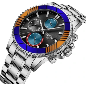 Nıbosı Kronograf Erkek Saatleri Su Geçirmez Dönebilen 2553 (Yurt Dışından)