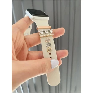 Easy Idea Apple Watch Uyumlu Saat Kordon Aksesuarı Charm Set Tüm Seri Kordonlara Uyumlu Krdn-Charm