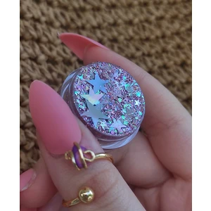 Hb Tasarım Glitter Jel Far Simli Far Lila Saç -Yüz Simi Magic Box Lila