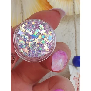 Hb Tasarım Pembe Glitter Jel Far Sim Yüz ve Vücut Simi-Diamante Pink