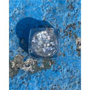 Hb Tasarım Mini Doğal Jel Glitter - Silver Stars 5ml