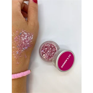Hb Tasarım Metalik Işıltılı Pembe Sim Glitter FAR10 gr - Glitter Göz Farı - Vücut Simi - Epoksi Glitter -