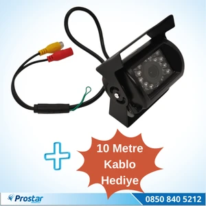 Metal Otobüs Kamyon Tır Geri Görüş Kamerası + 10 Metre Kab