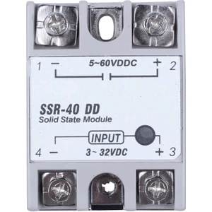 Tek Fazlı Solid State Röle Dc-Dc SSR-40DD 40A DC3-32V DC5-60V Beyaz+Gümüş (Yurt Dışından)