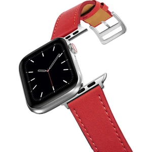 Apple Watch 7-8 45MM 6-5-4 44MM Single Coil Deri Kayış Kordon 3-2-1 42MM