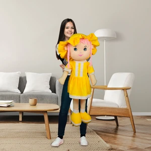Mira Peluş Bez Bebek 100CM Sarı