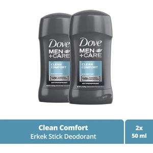 Men Clean Comfort Stick Deodorant 50 ml x2