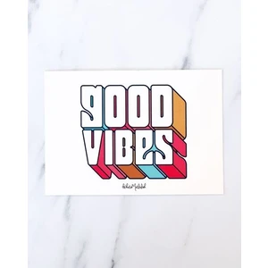 Hediyelik -  Good Vibes Mottolu Hediye Kartı